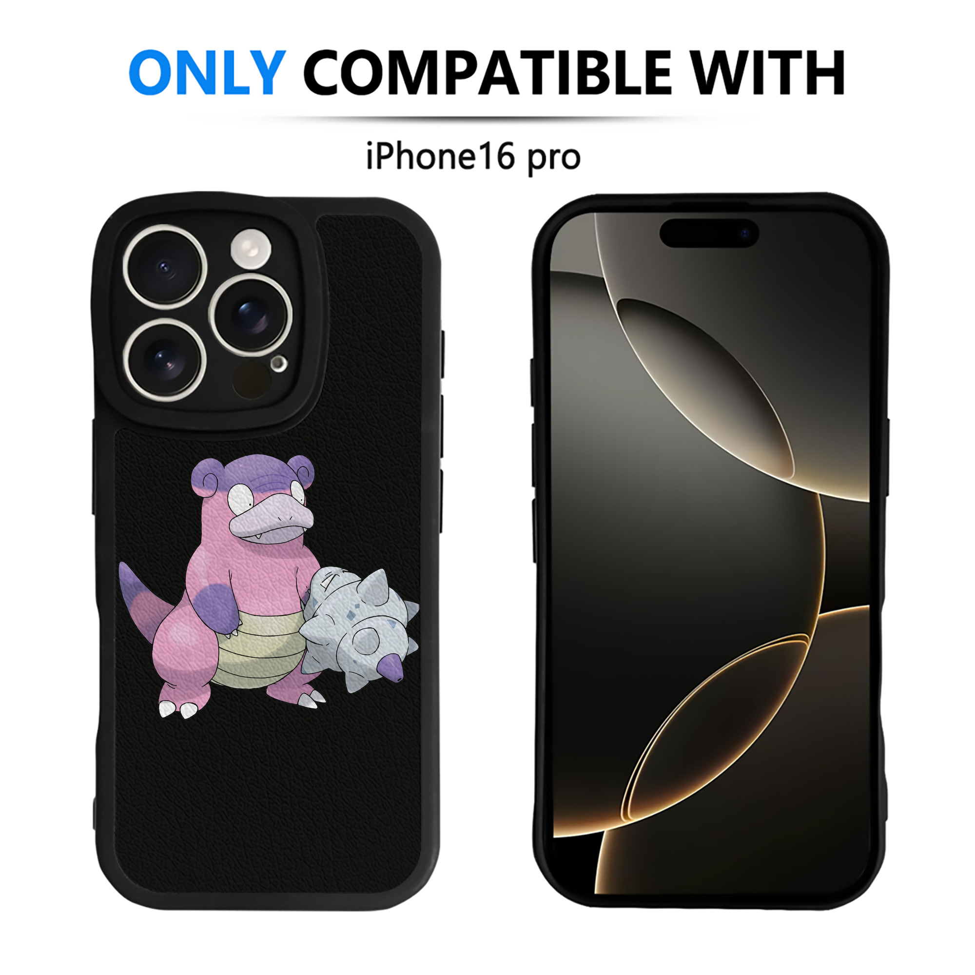 （画像用） ポケットモンスター Pokémon 【iPhone 16シリーズ対応】シリコンスマホケース（レザー調） 材質：シリコン